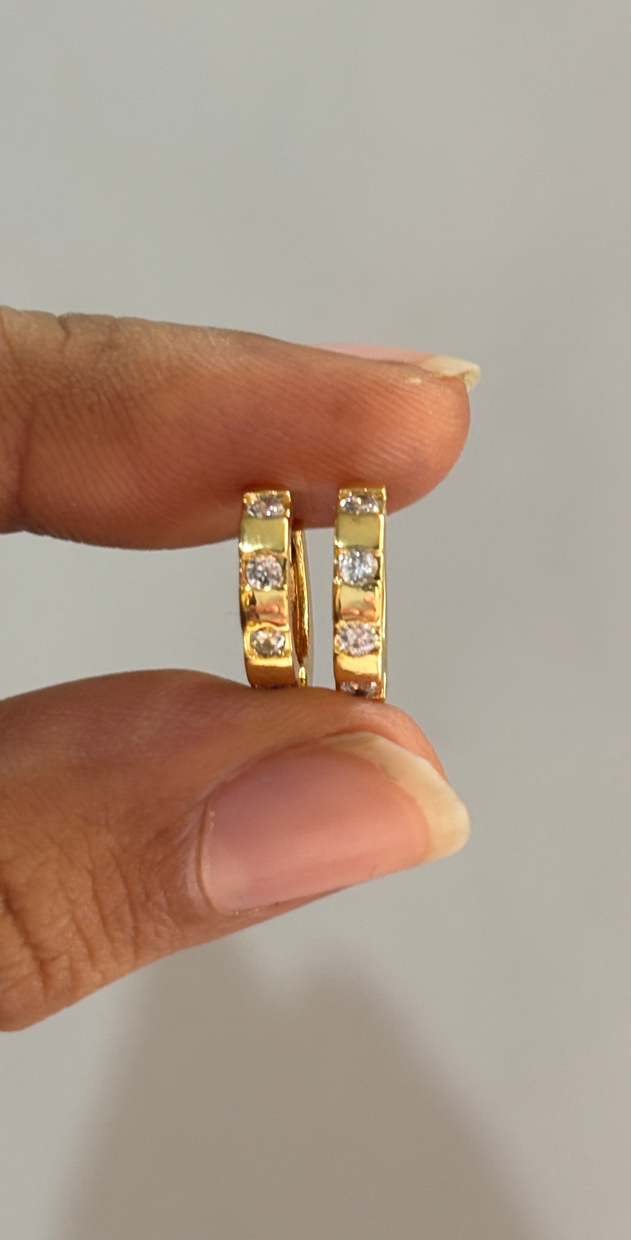 crystal hoops