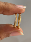 Square Gold Hoops