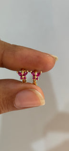 Pink butterfly Mini Huggie