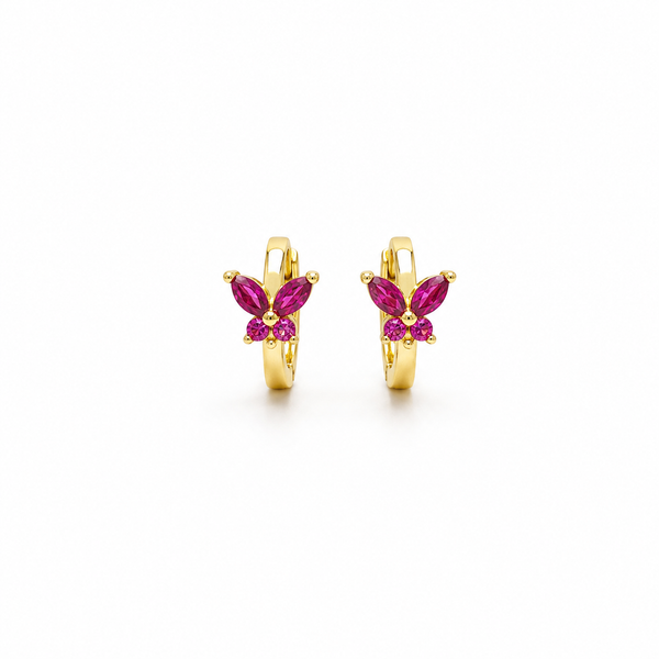 Pink butterfly Mini Huggie