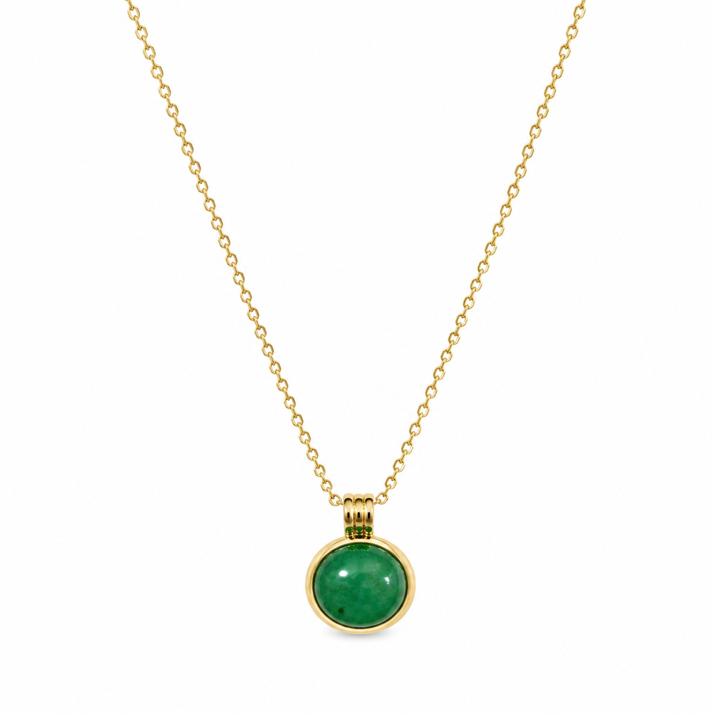 oval Green Necklace