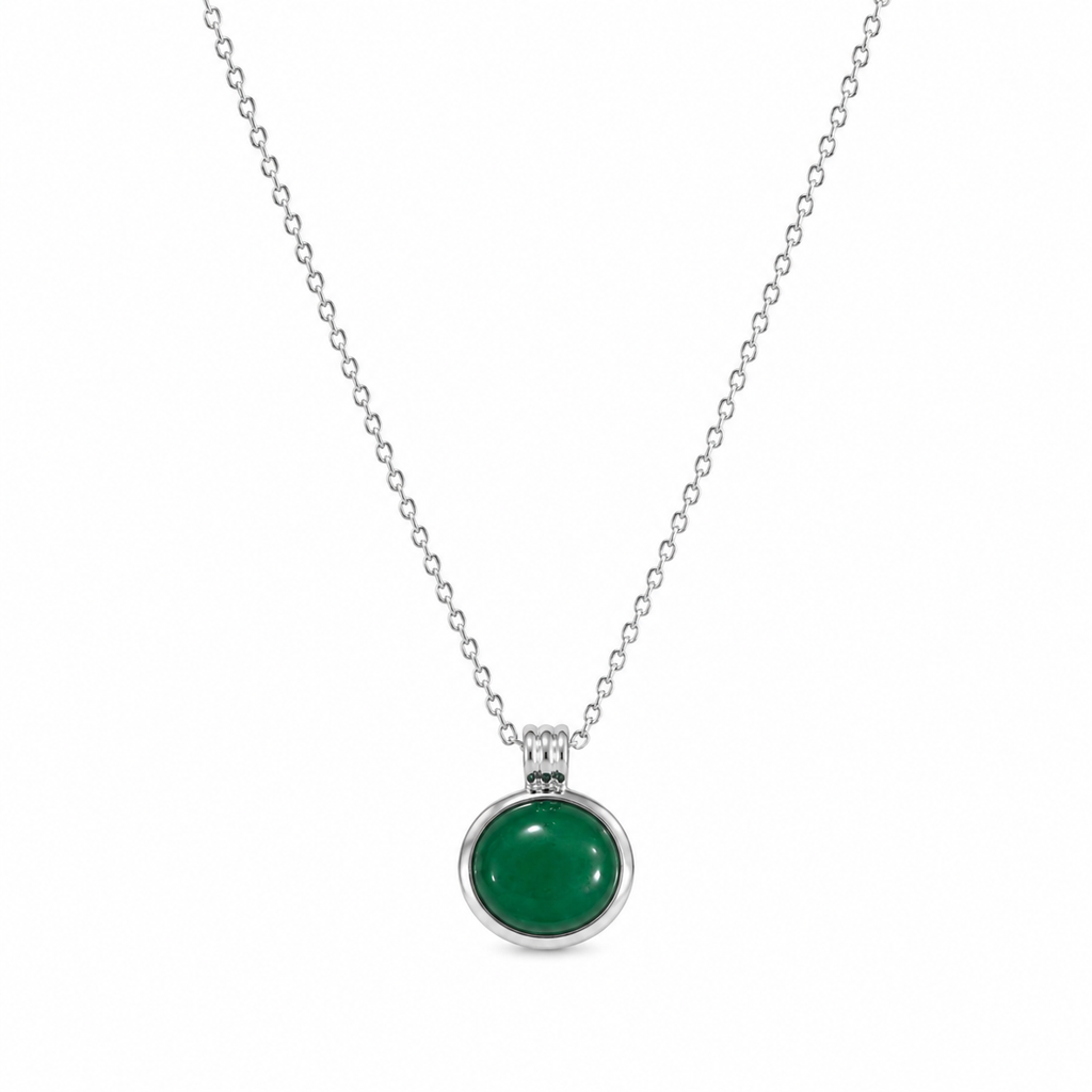 oval Green Necklace