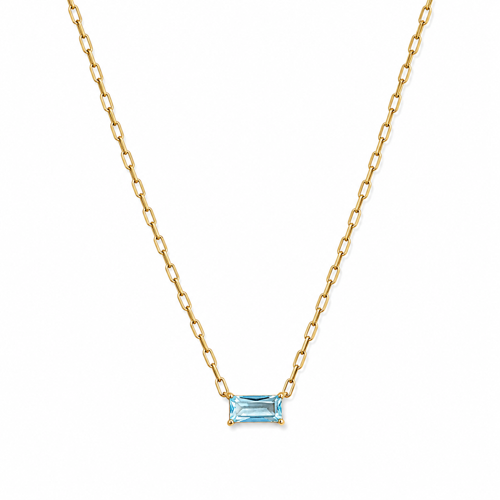 Blue wish necklace