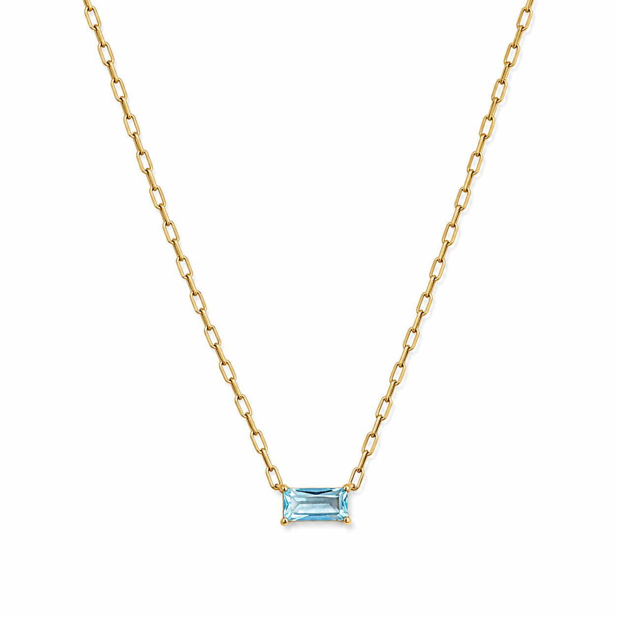 Blue wish necklace