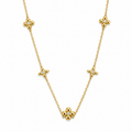 Flower charm necklace
