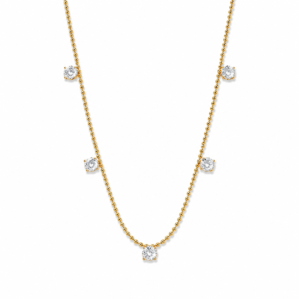 Stones charm necklace