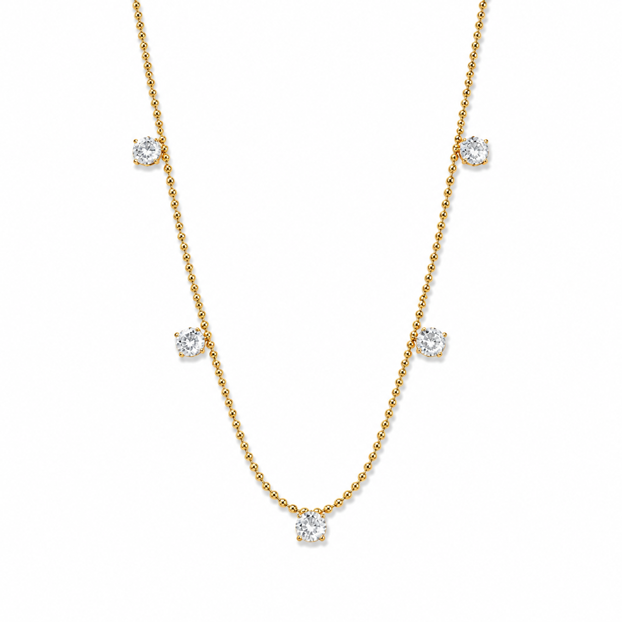 Stones charm necklace
