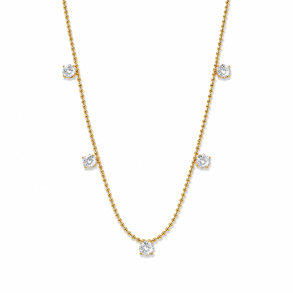 Stones charm necklace