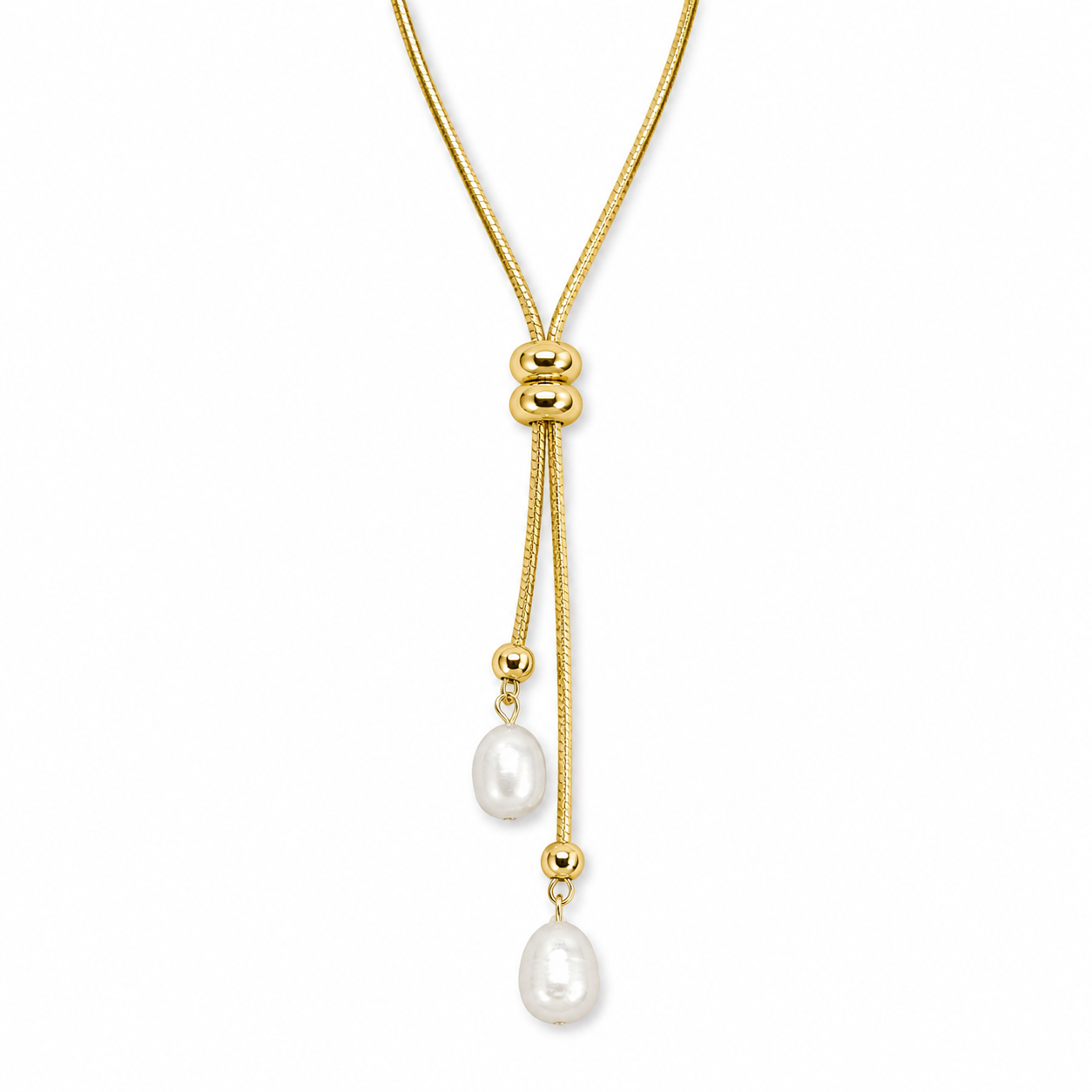 Pearl Drawstring Necklace