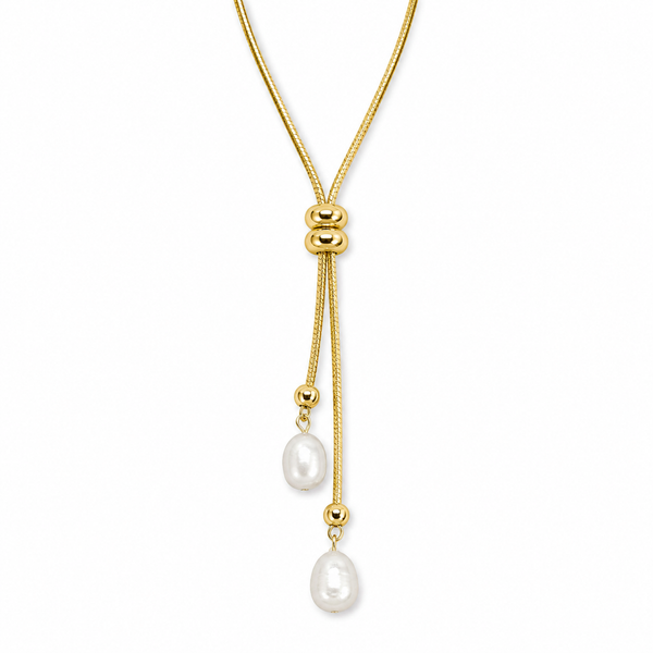 Pearl Drawstring Necklace