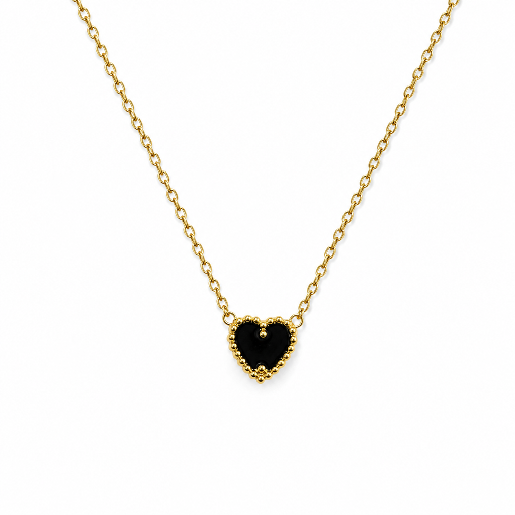 Heart reversible necklce