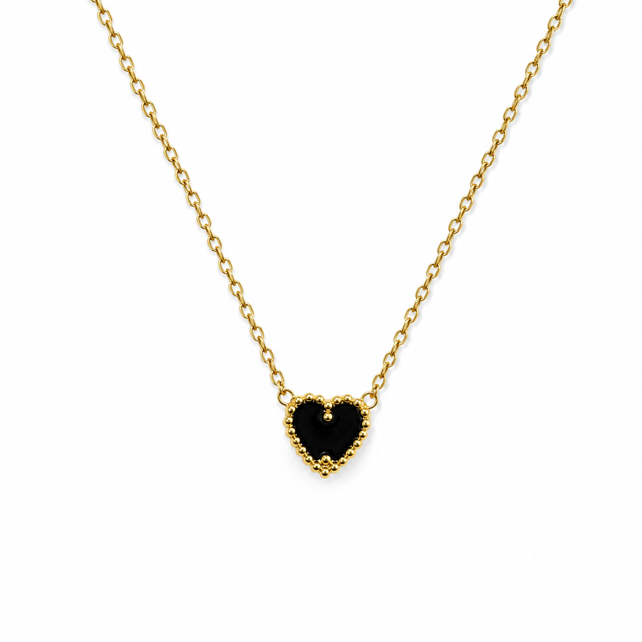 Heart reversible necklce