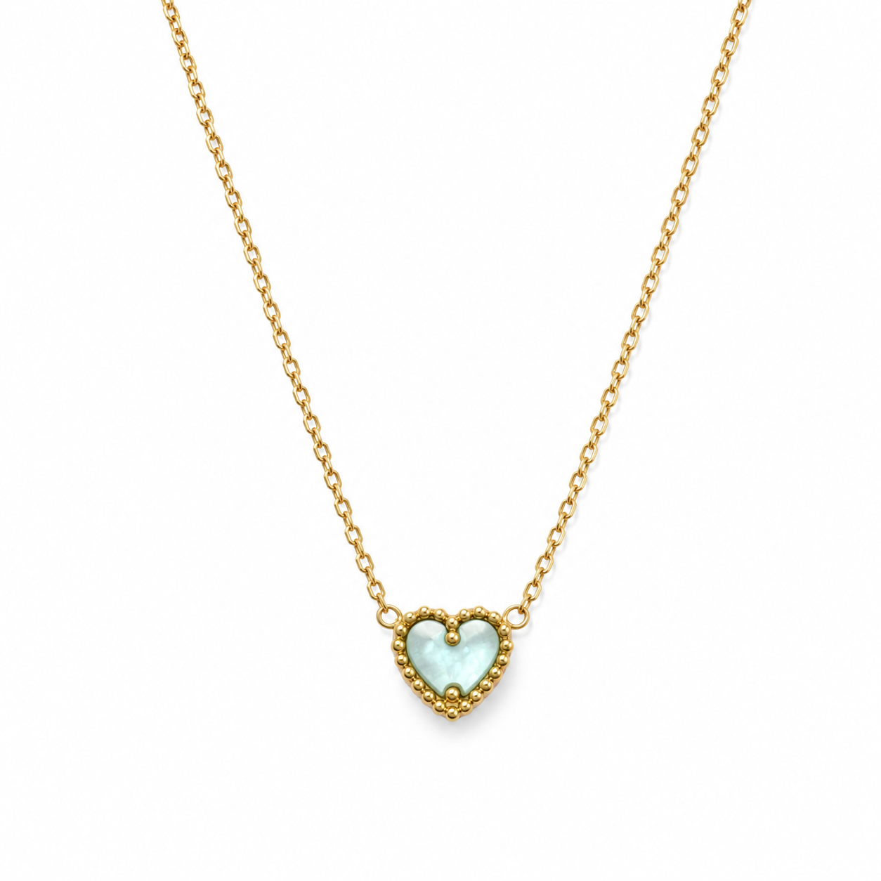 Heart reversible necklce
