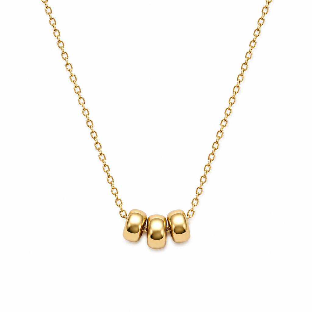 Three ring necklace