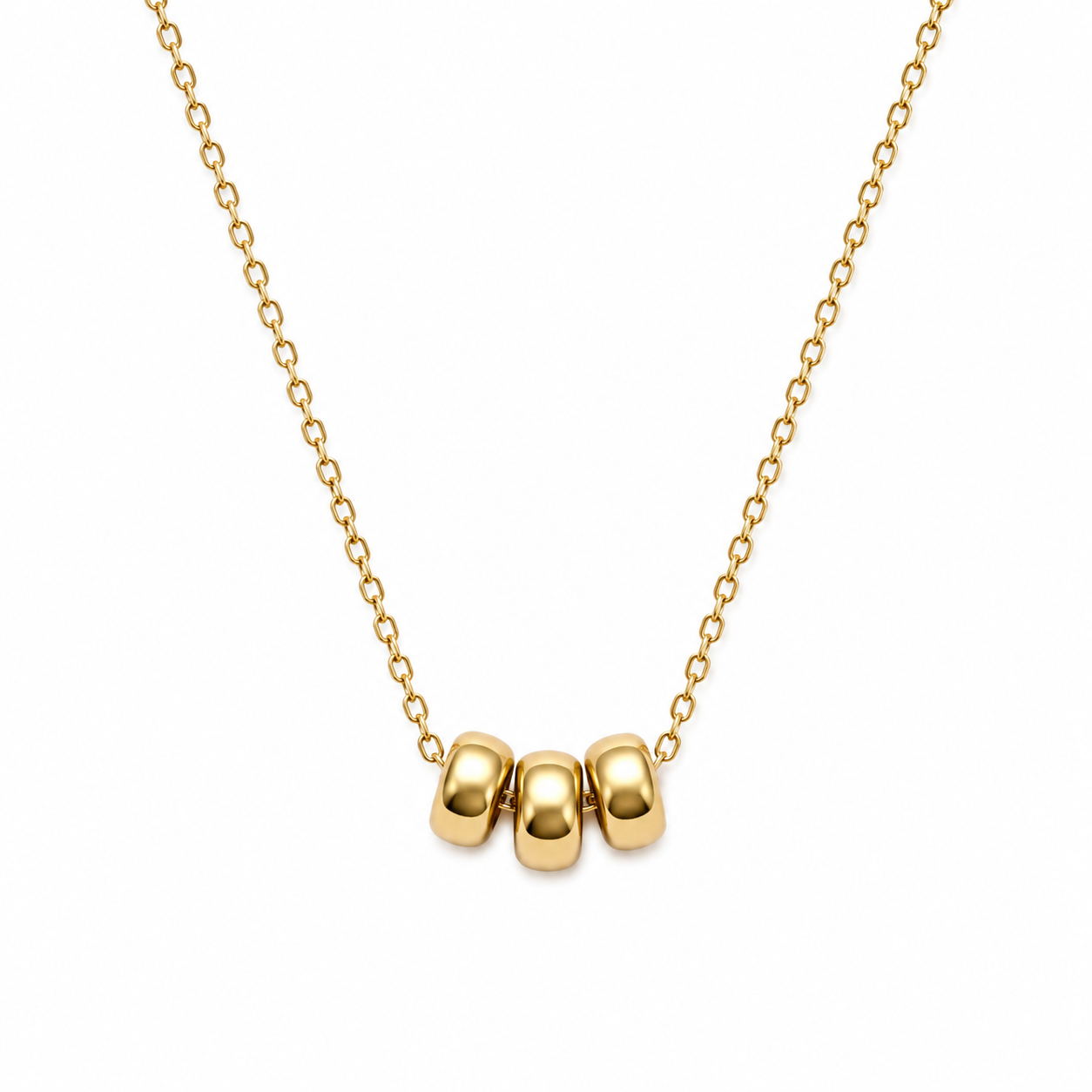 Three ring necklace