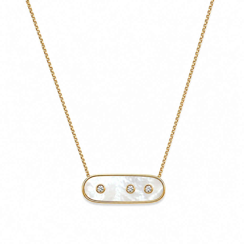 Mop stone necklace