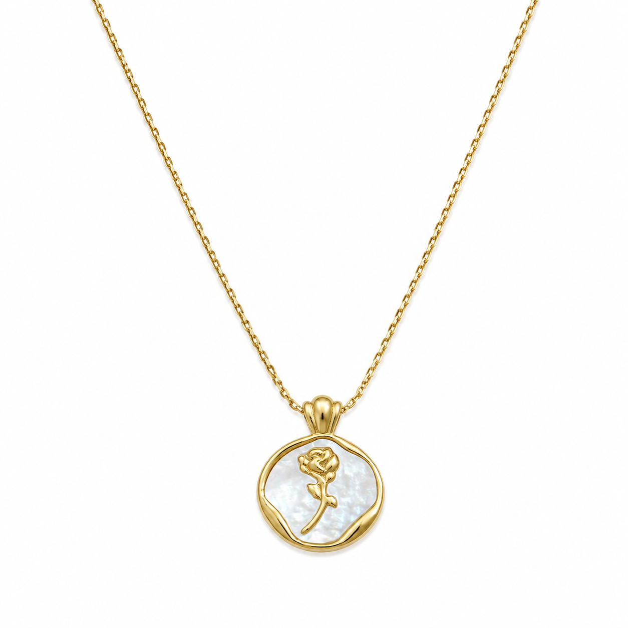 MOP Rose Necklace