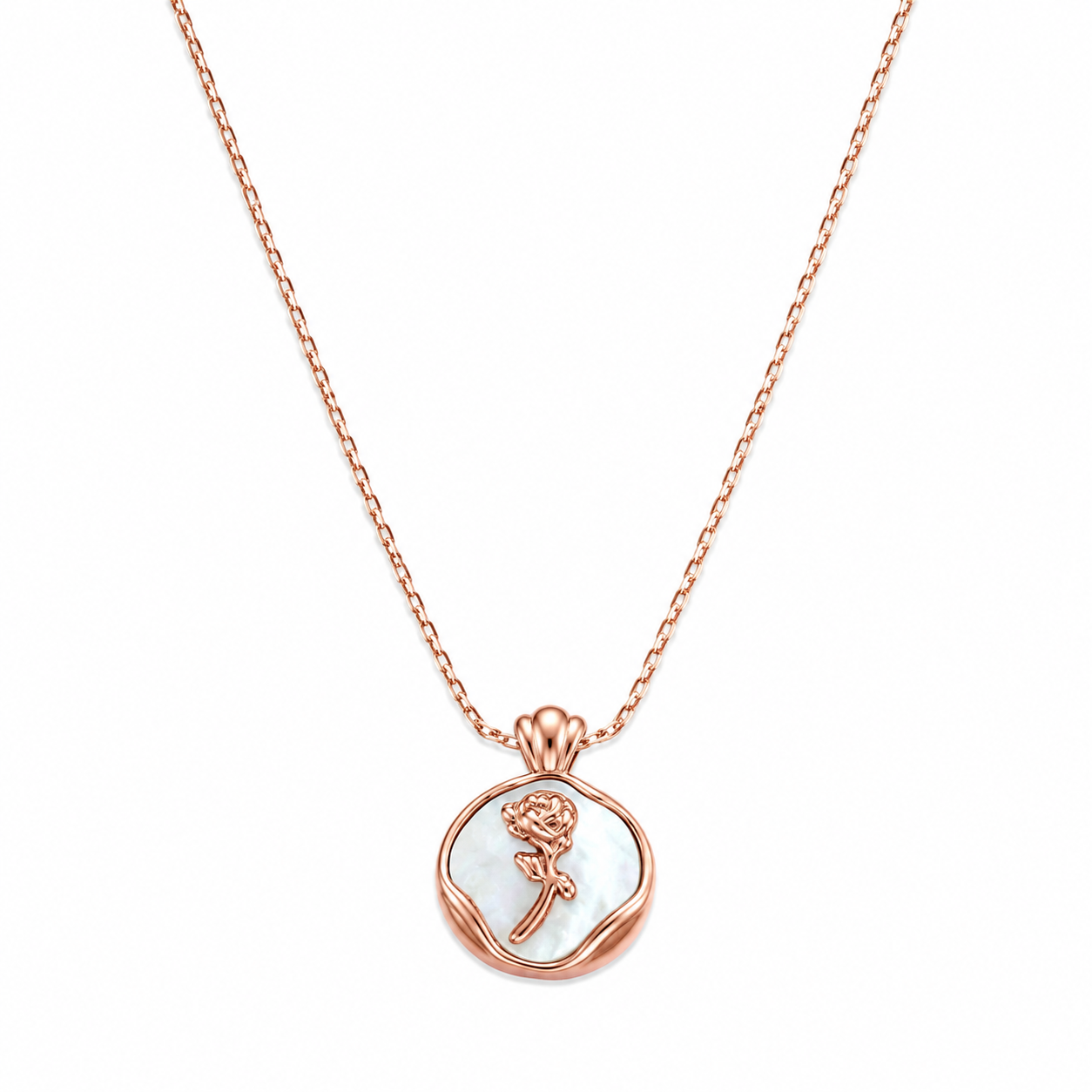 MOP Rose Necklace
