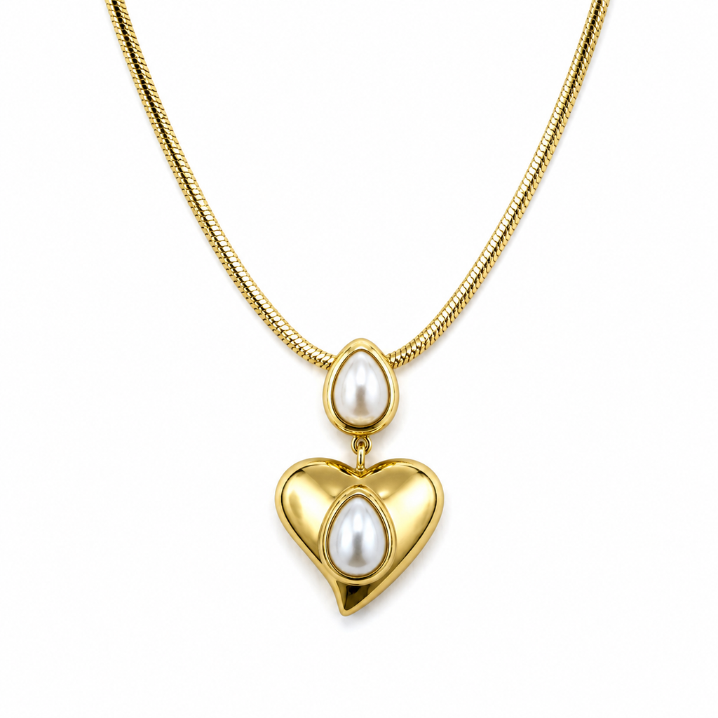 Heart Pearl Set