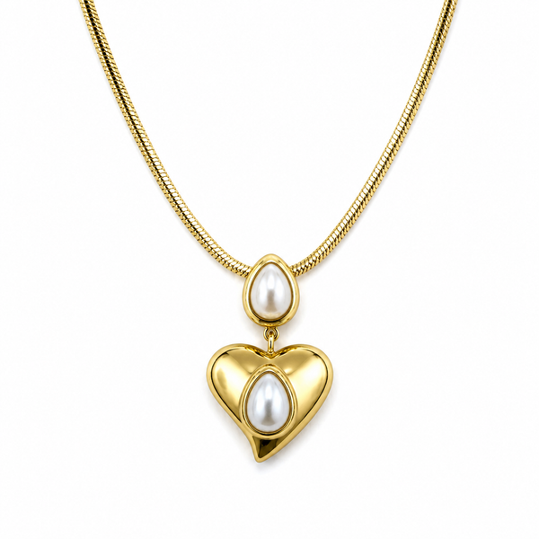 Heart Pearl Set