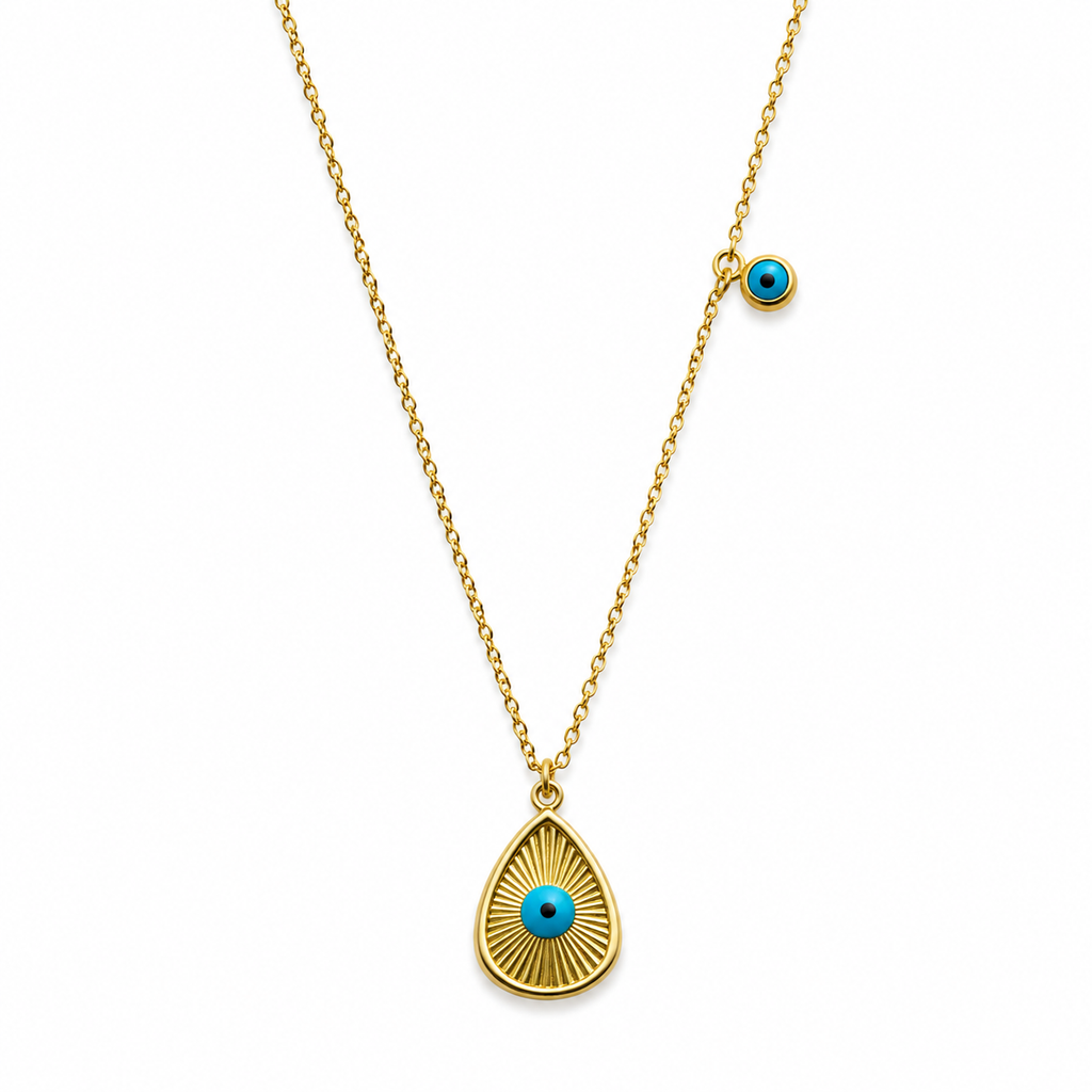 Evil Eye Drop Eye Necklace