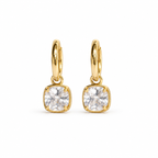 Square stone Hoops