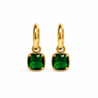 Square stone Hoops