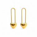 Heart long Studs