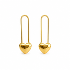 Heart long Studs