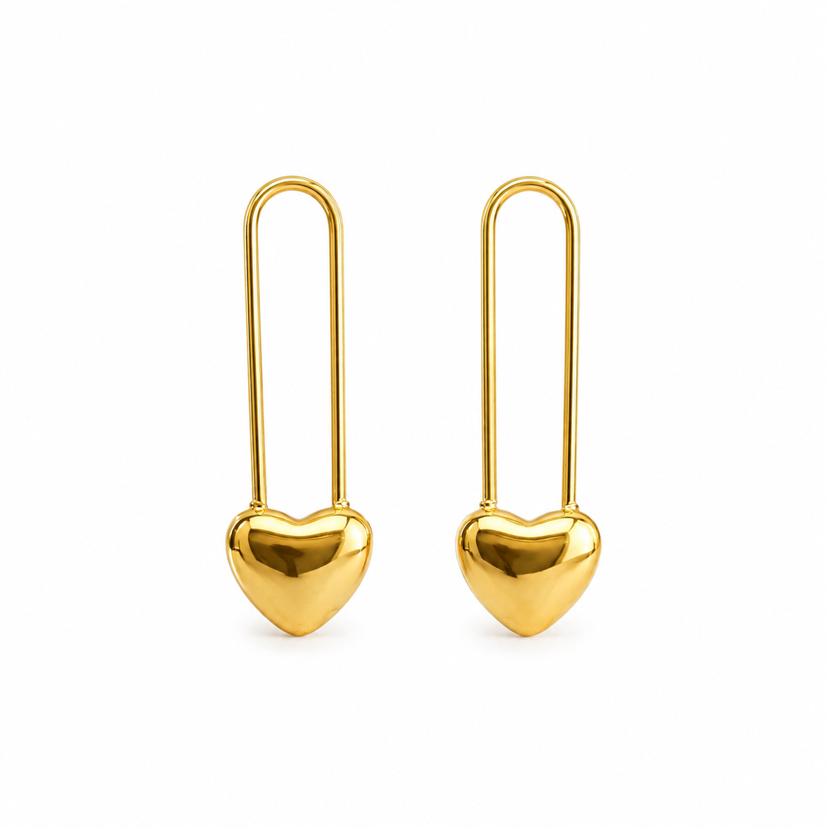 Heart long Studs