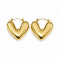 Heart Chunky Hoops