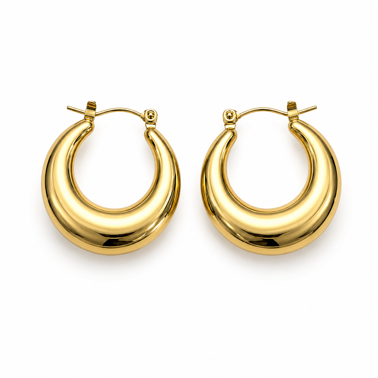 Plain Chunky Hoops