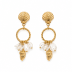 Shell stones earrings
