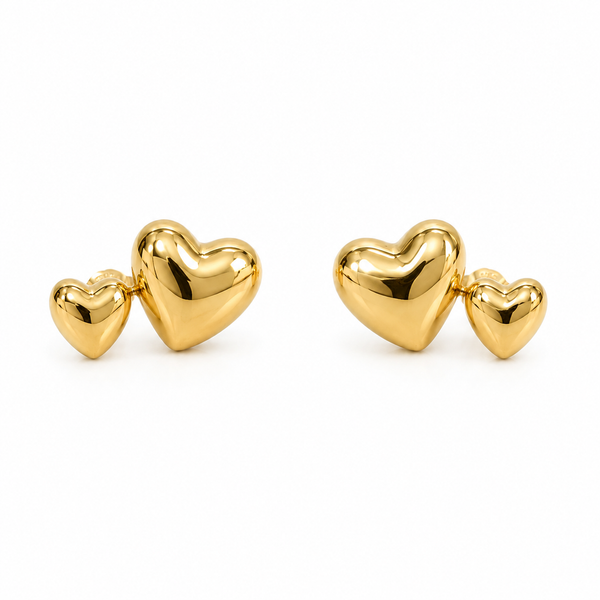 Heart studs