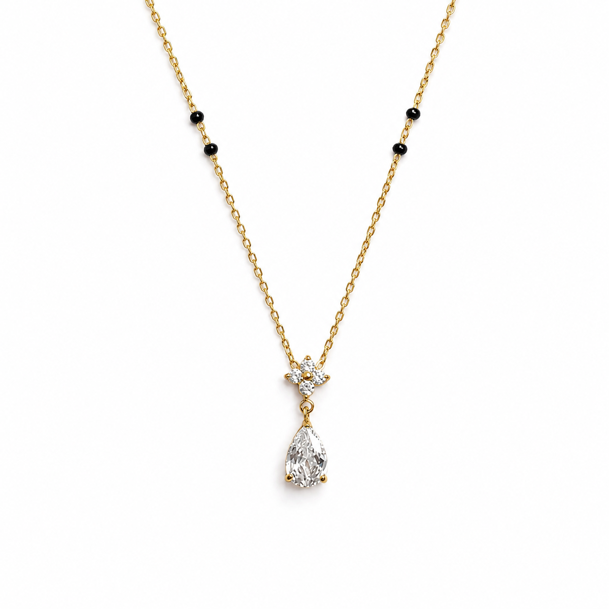 Clover drop Mangalsutra