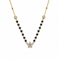 Flower Black beads mangalsutra