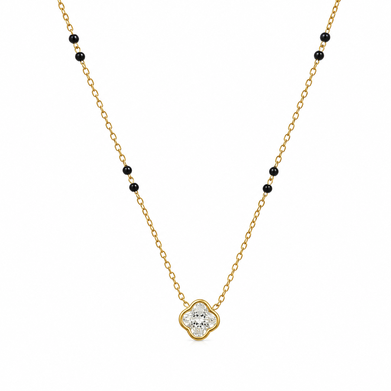 Clover Noir Necklace