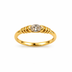 Oval stone slim Ring