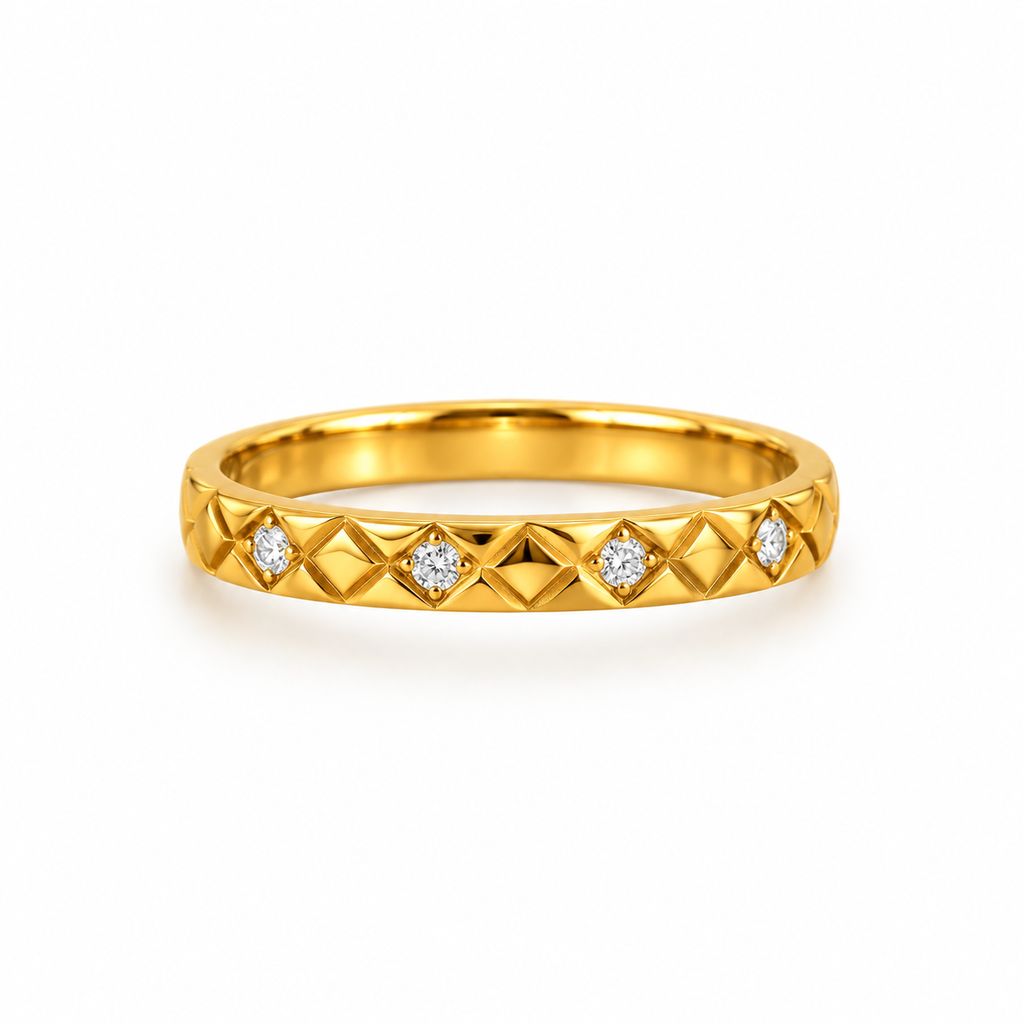 Hexagon Stone Ring