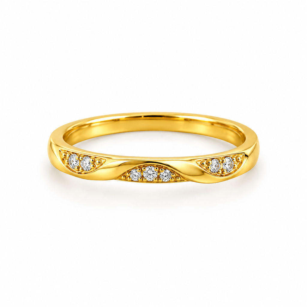 Curve stone ring