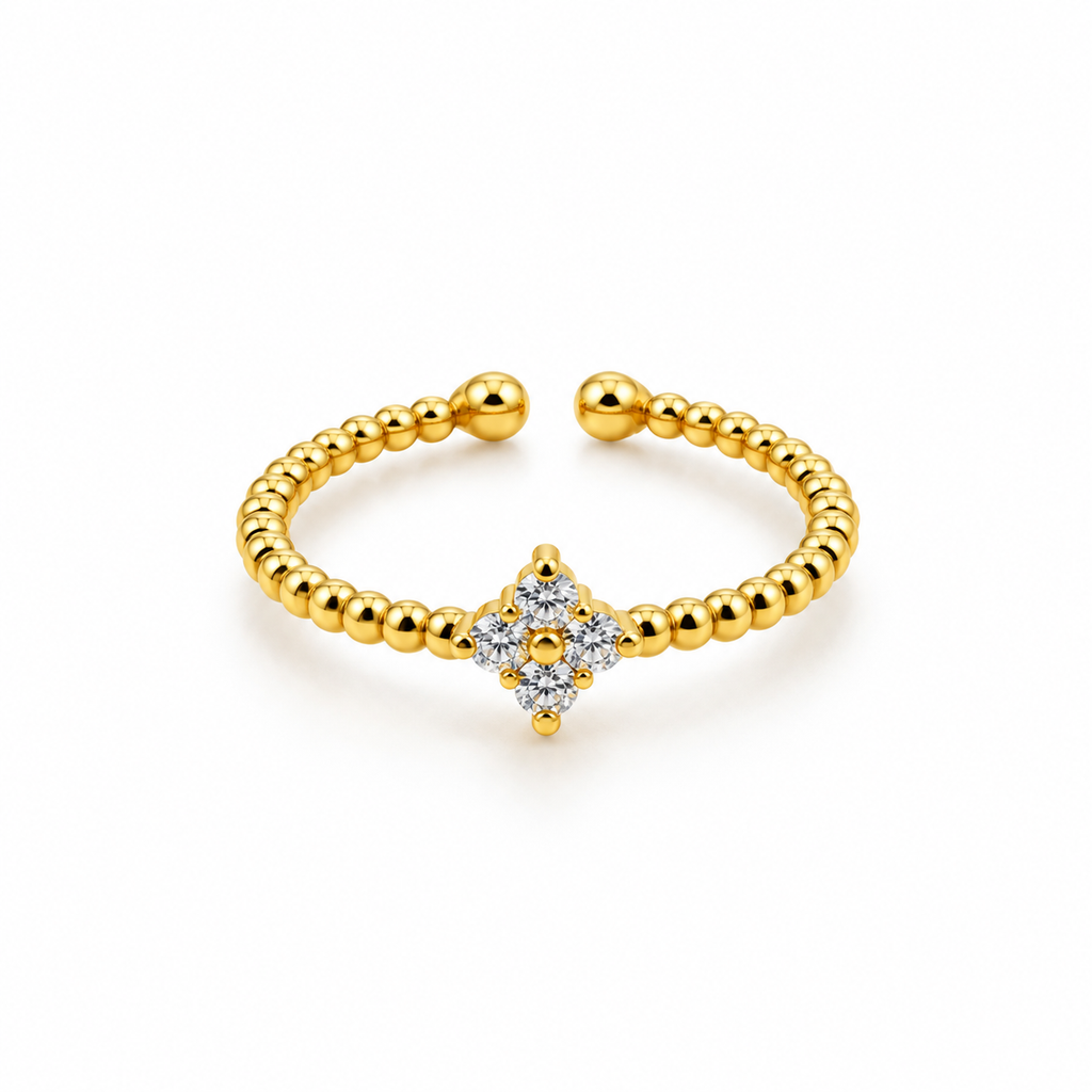 Adjustable Flower Ring