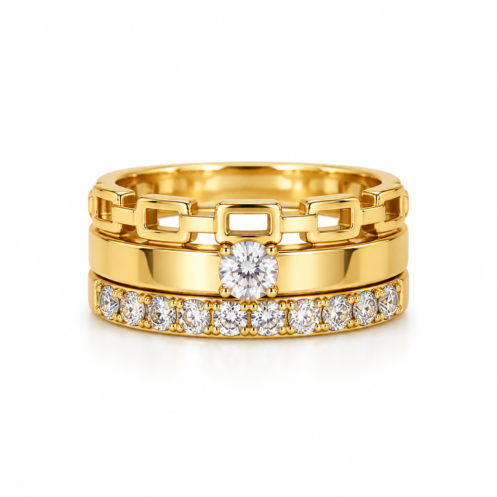 Set of 3 Solace Ring