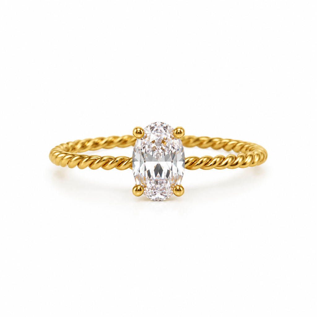 Oval stone Ring