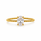 Oval stone Ring