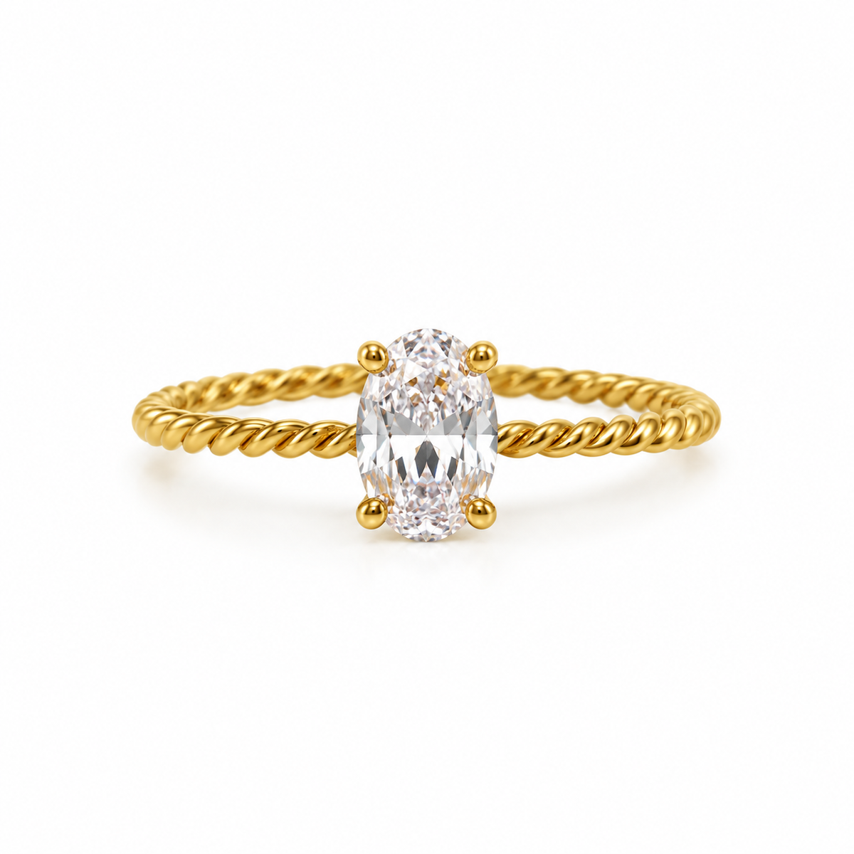 Oval stone Ring