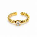Adjustable soliatire Ring