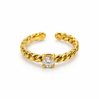 Adjustable soliatire Ring