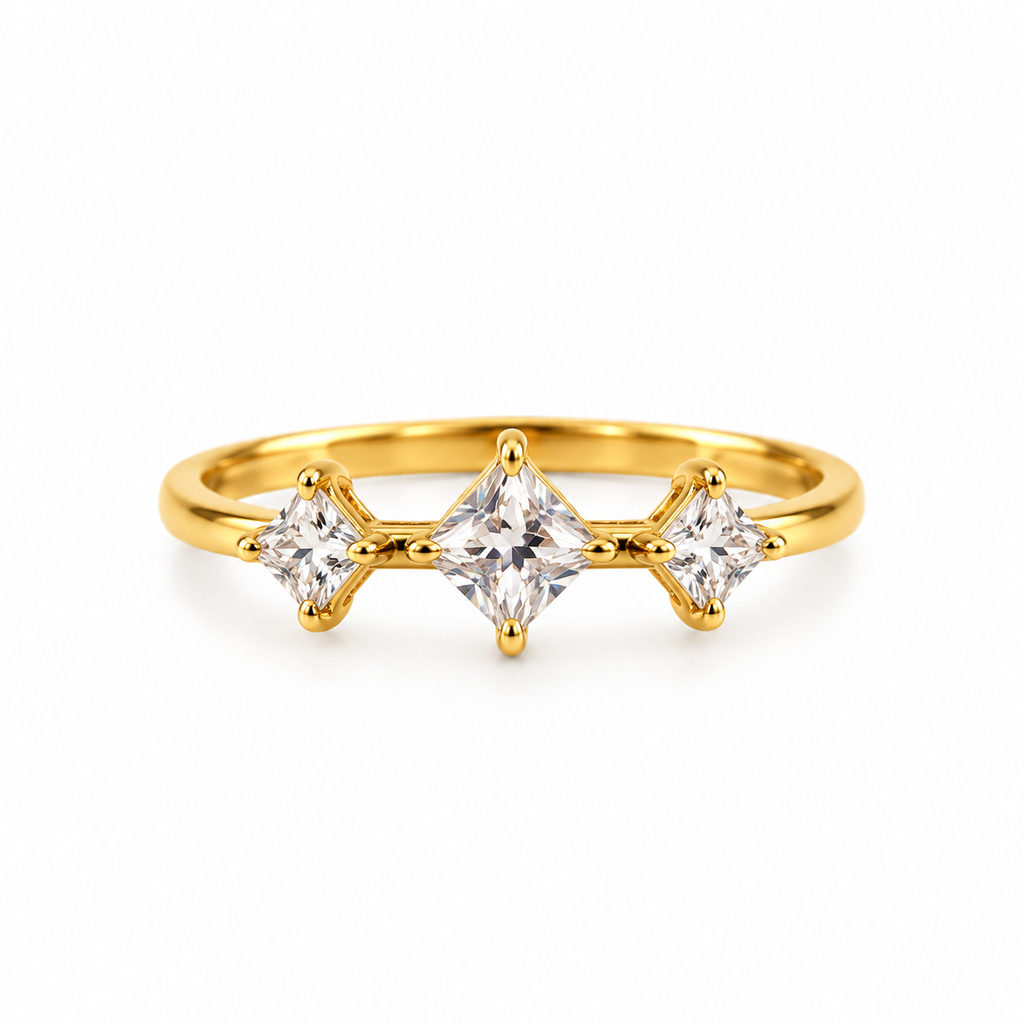Square stone Ring