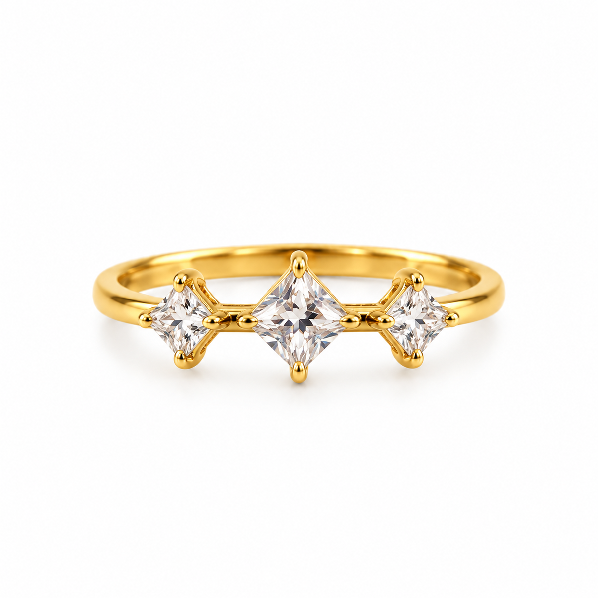 Square stone Ring