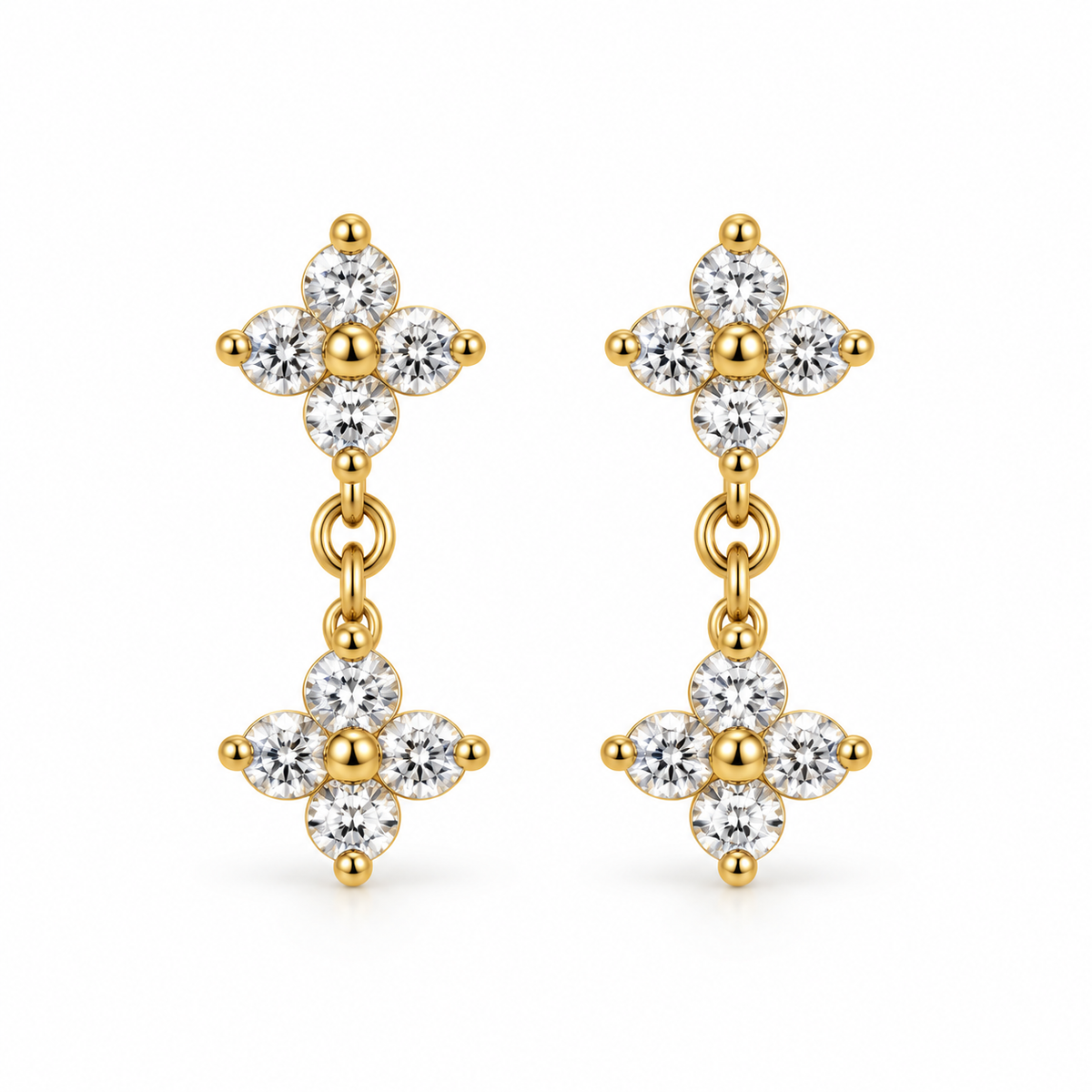 Petite Bloom Dangle Earrings